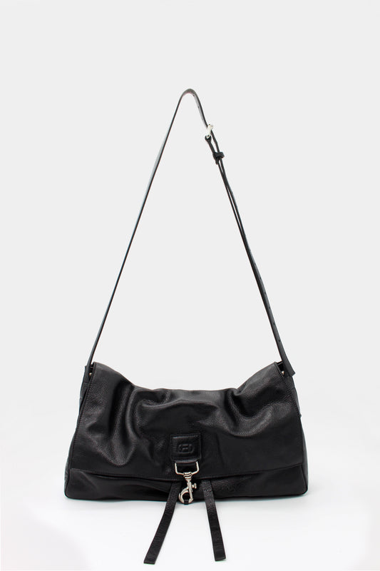 La Bisaccia Midi Bag Soufflè Black