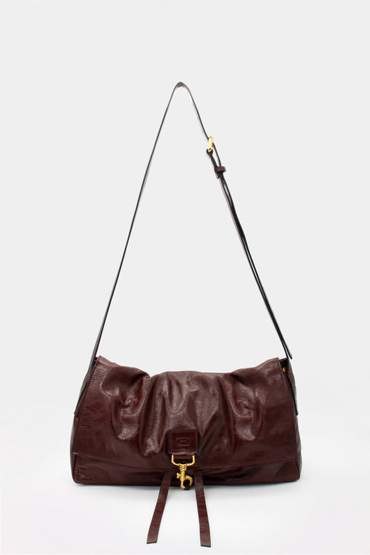La Bisaccia Midi Bag Soufflè Toffee Beat