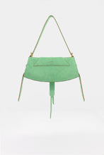 Load image into Gallery viewer, Buckle Bag Midi Suede Water Green
