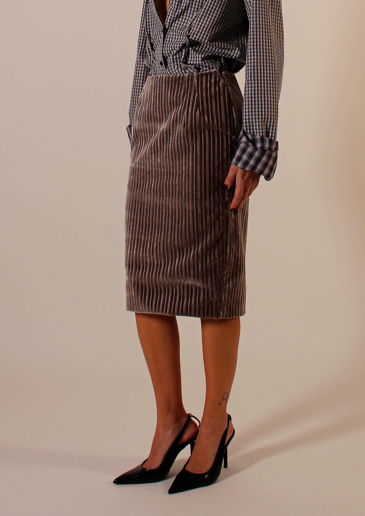 PRE ORDER - Revanta long skirt Dusky wood