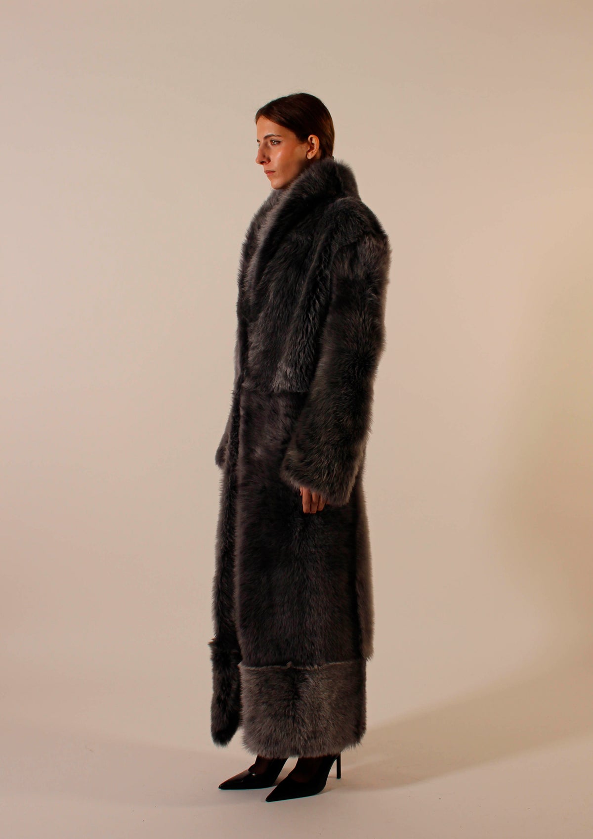 PRE ORDER - Fangs coat Dark marble grey