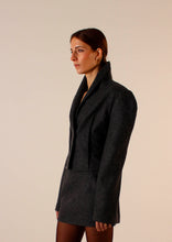 Load image into Gallery viewer, PRE ORDER - Akka blazer cape 2 Dark marble grey
