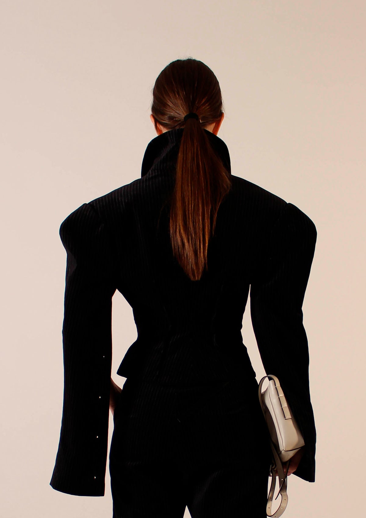 PRE ORDER - Akka blazer cape Black & White