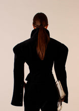 Load image into Gallery viewer, PRE ORDER - Akka blazer cape Black &amp; White
