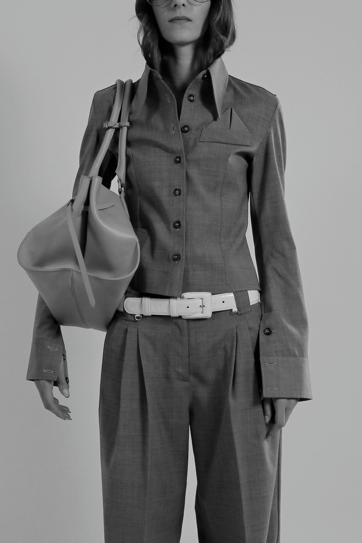 La Mamma Maxi Bag Suede Stone & Shale