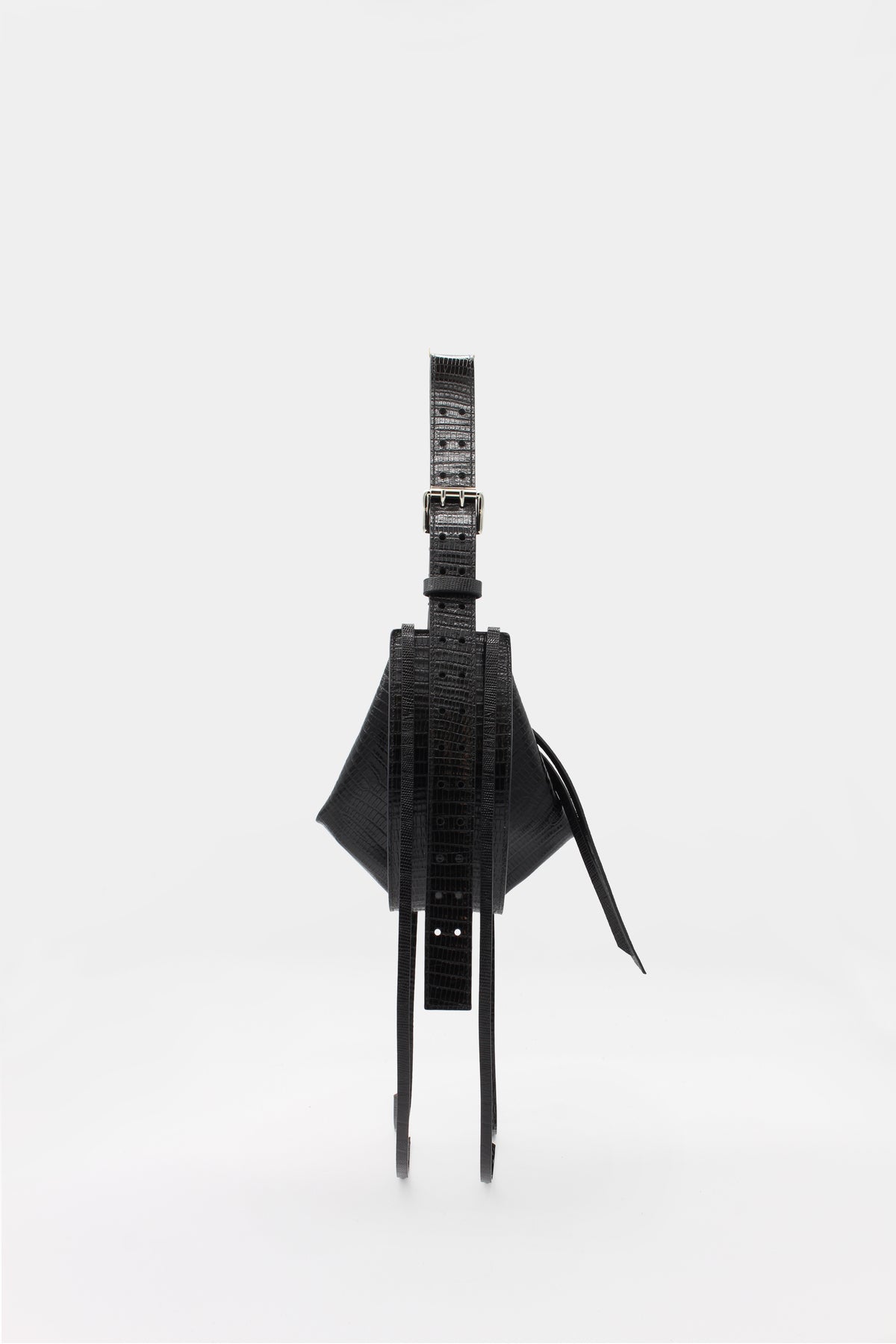 L'Amaca Bag Mini Tejus Print Leather Black