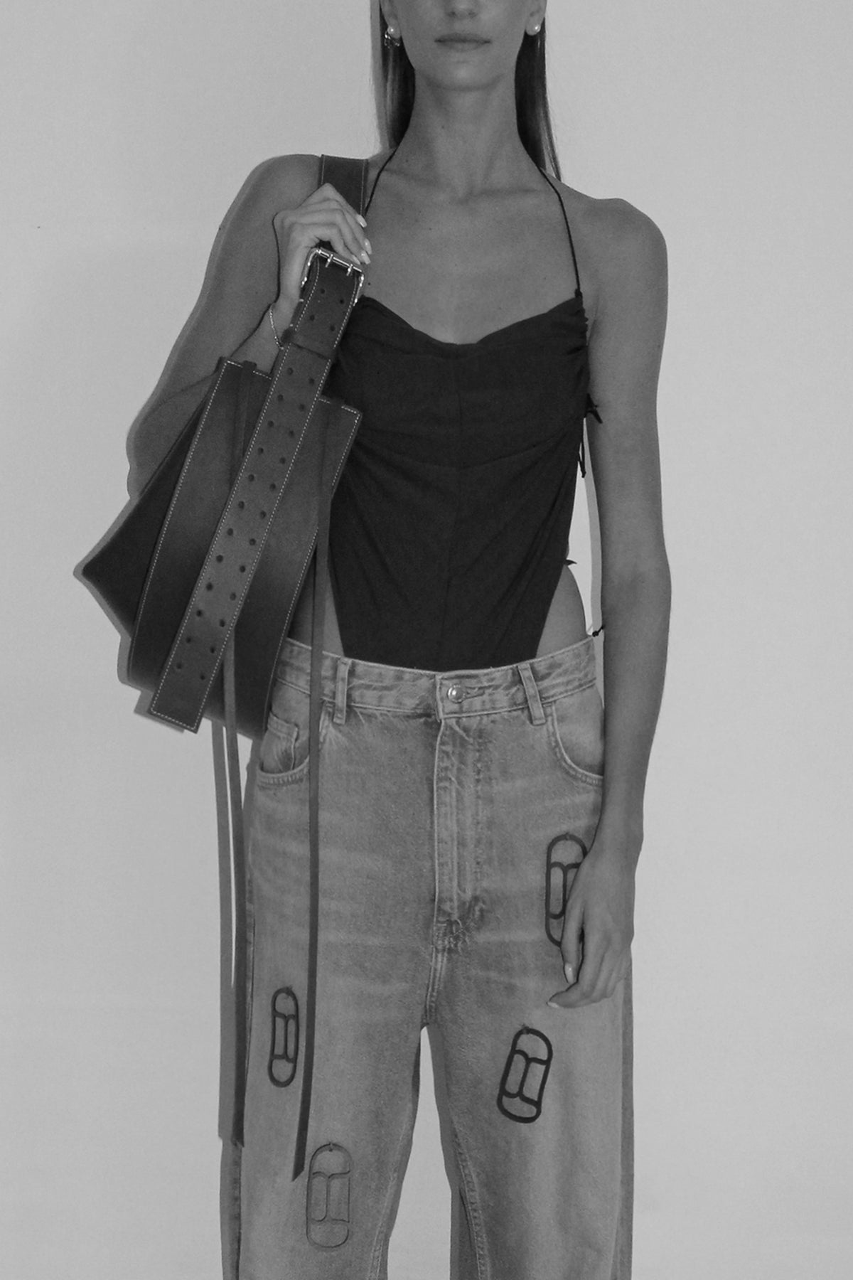 L'Amaca Maxi Bag Soufflè Stone