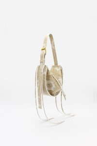 L'Amaca Bag Midi Engraved Flower Leather
