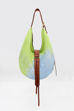 Load image into Gallery viewer, Sunset Bag Maxi Tie-dye Canvas Green+Light blue
