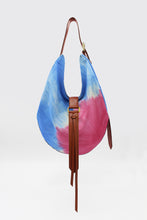 Load image into Gallery viewer, Sunset Bag Maxi Tie-dye Canvas Blue+Red
