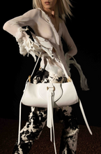 Load image into Gallery viewer, Buckle Bag Maxi Leather White
